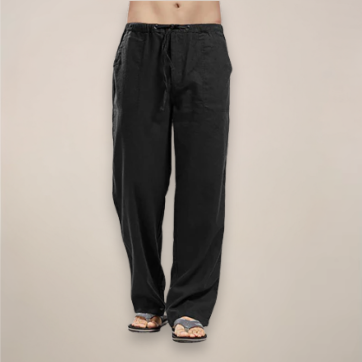 Linen pants for men – lightweight linen blend, breathable summer comfort
