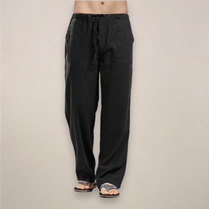 Linen pants for men – lightweight linen blend, breathable summer comfort