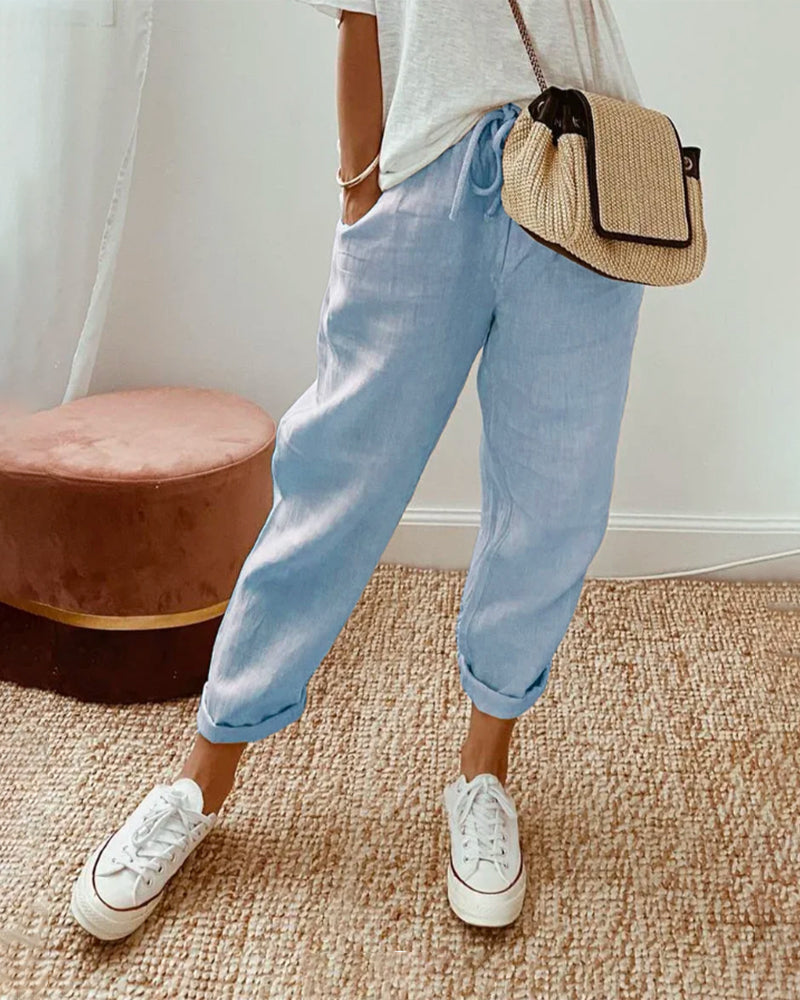 Linen sweatpants