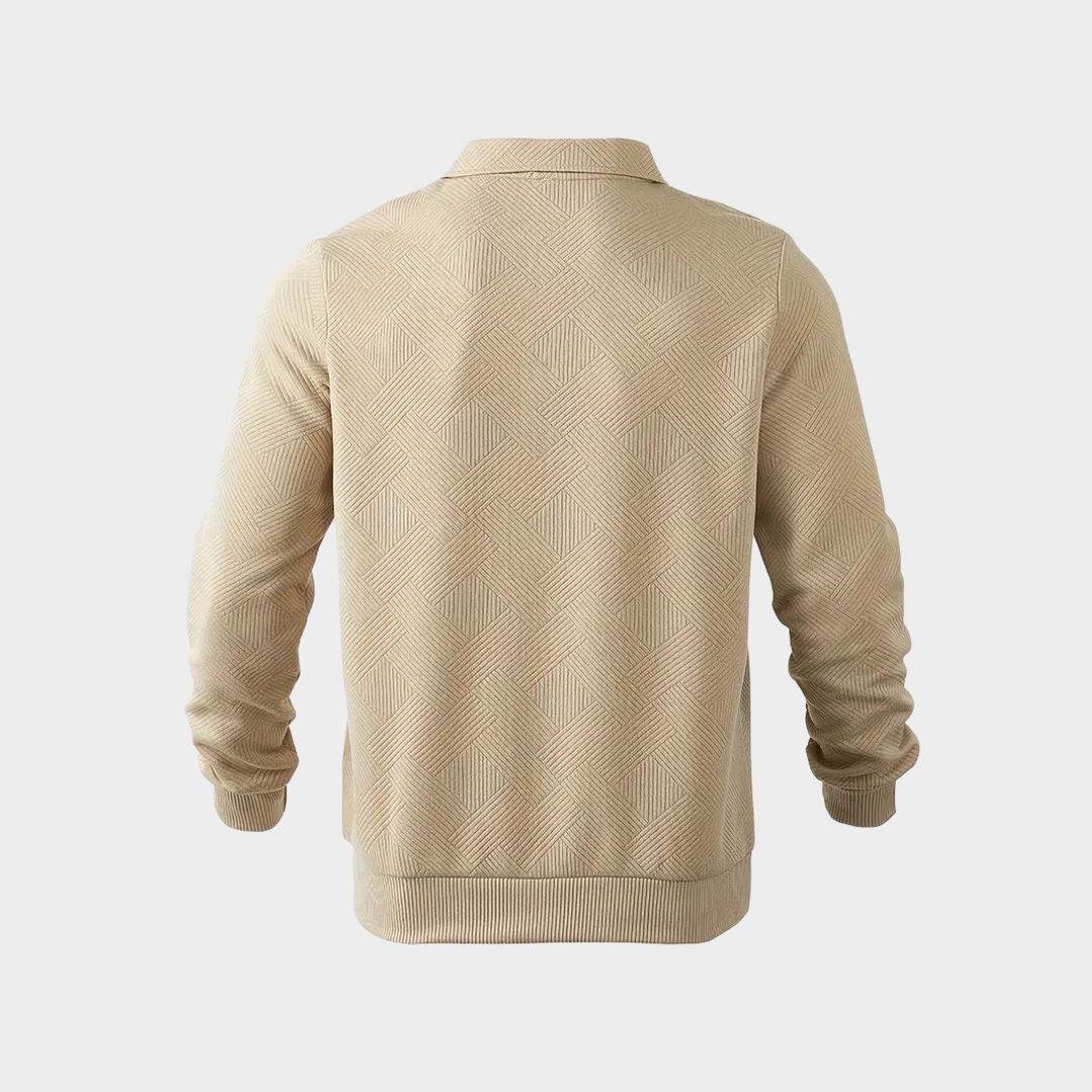 Koen | Pull premium élégant à fermeture éclair quart pour hommes