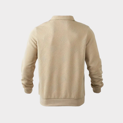 Koen | Pull premium élégant à fermeture éclair quart pour hommes