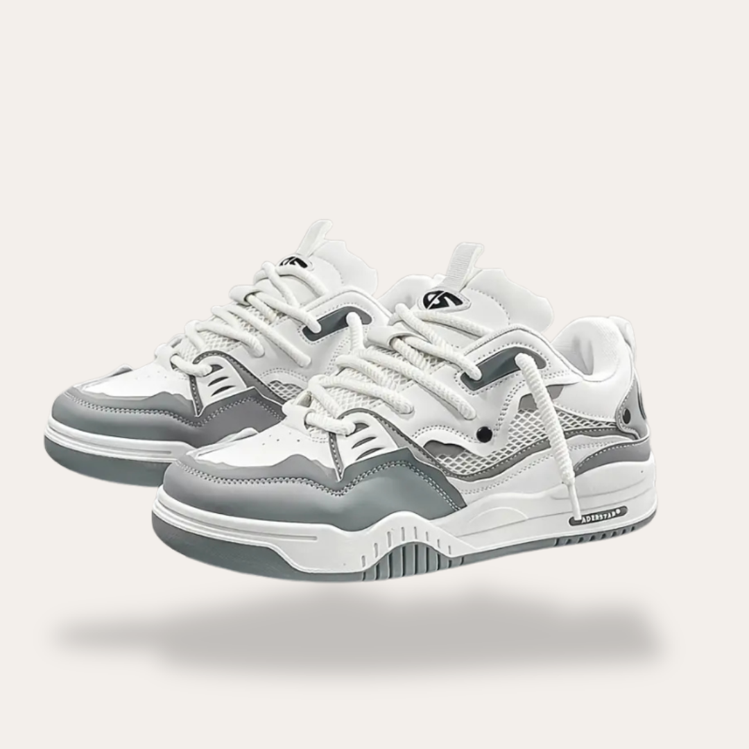 Baskets orthopédiques pour hommes avec lacets blancs