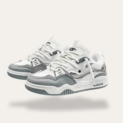 Baskets orthopédiques pour hommes avec lacets blancs