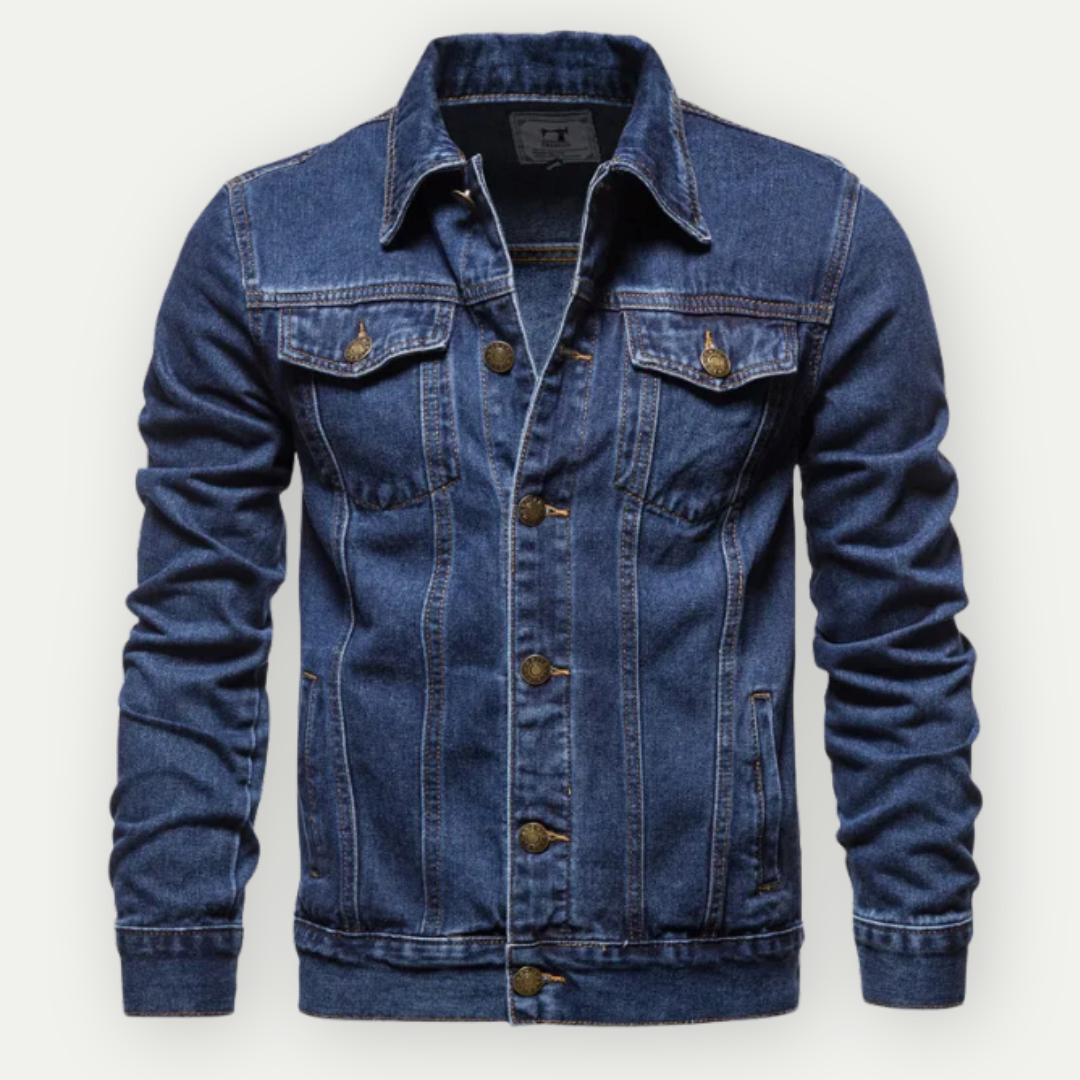 DenimCraft - Veste en denim classique pour hommes