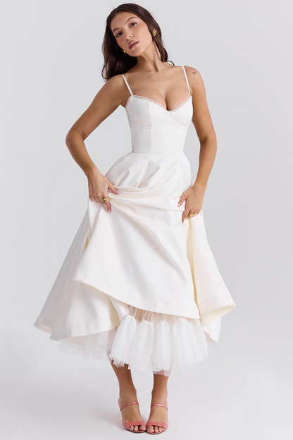 Sophie | Robe longue luxueuse et amincissante