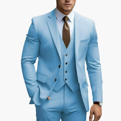 Costume élégant pour hommes avec veste, gilet et pantalon