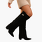Bottes orthopédiques pour femmes en daim à petit talon