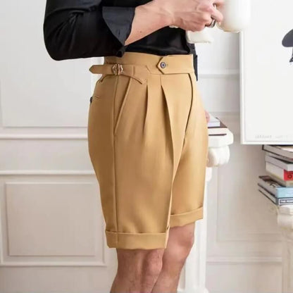 Shorts pour hommes modernes et décontractés à longueur genou