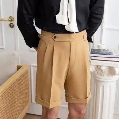 Shorts pour hommes modernes et décontractés à longueur genou