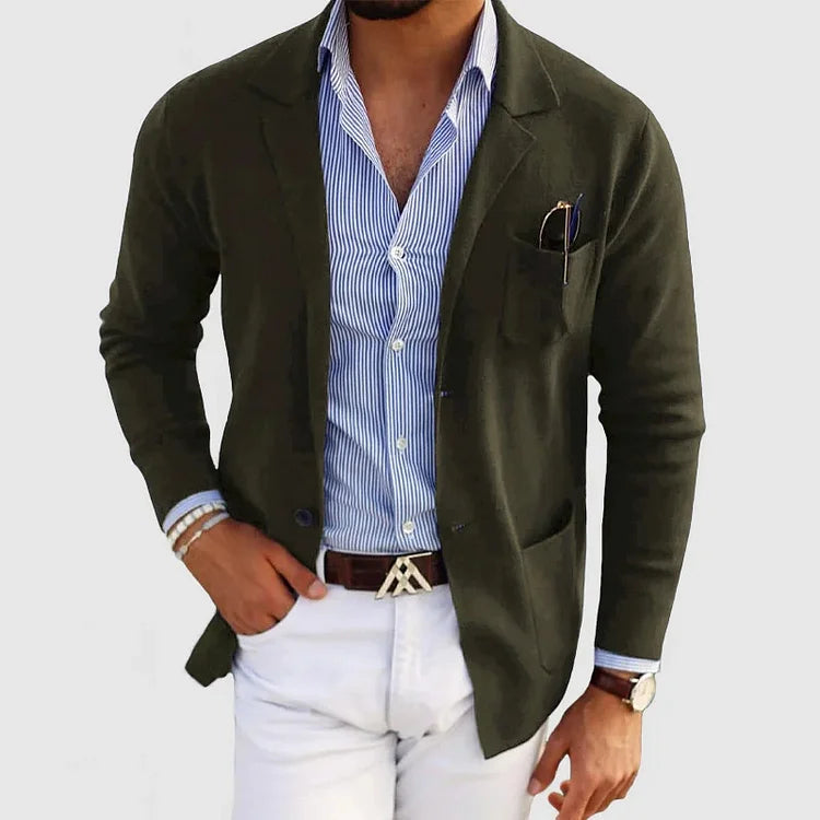 Gilet tricoté homme à col revers - Original