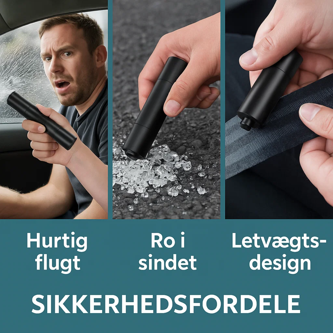 SafeKey | 2-in-1 Emergency Tool | Glass Breaker & Safety Cutter