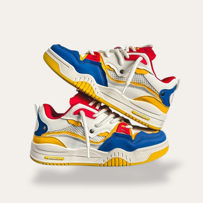 Baskets orthopédiques pour hommes avec lacets blancs