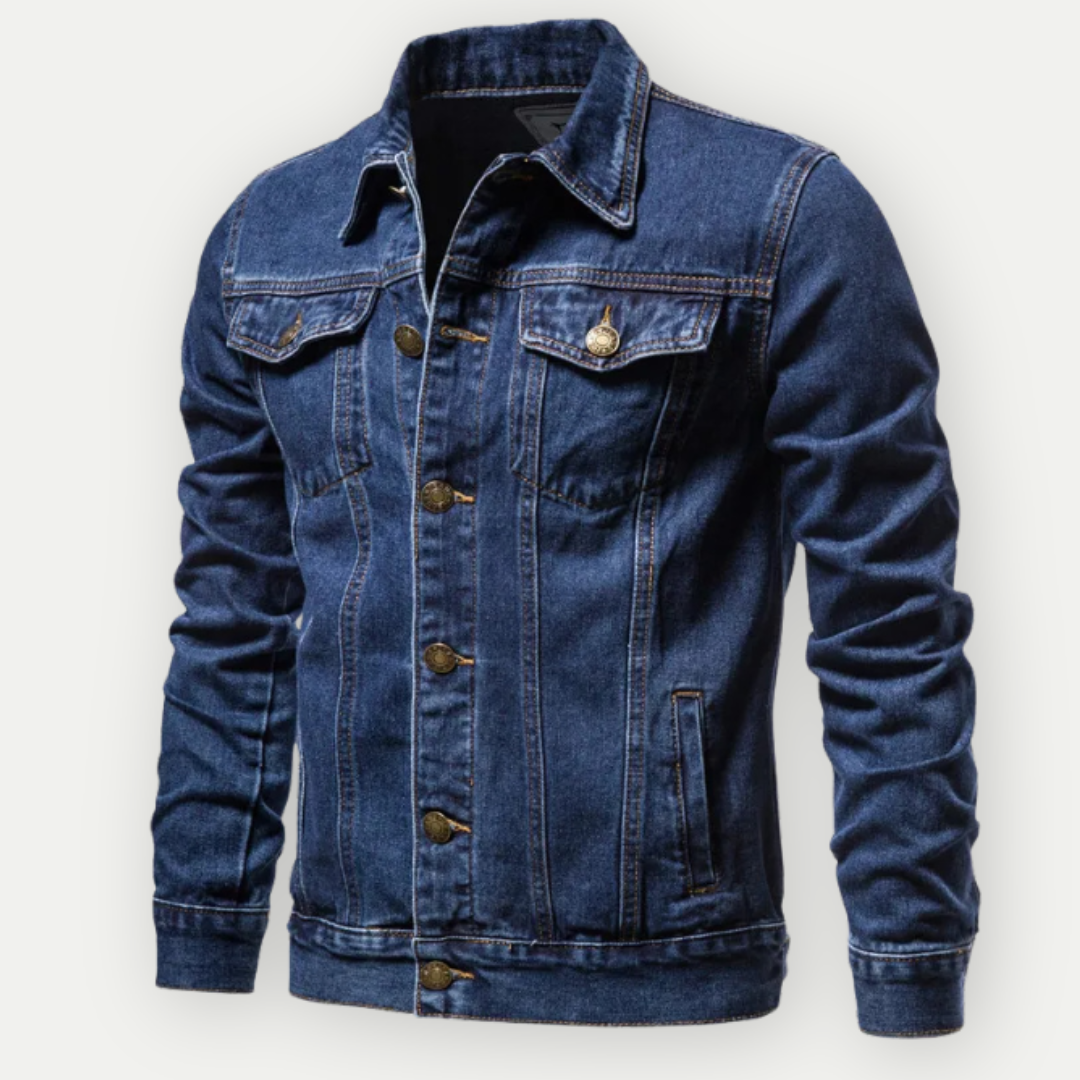 DenimCraft - Veste en denim classique pour hommes