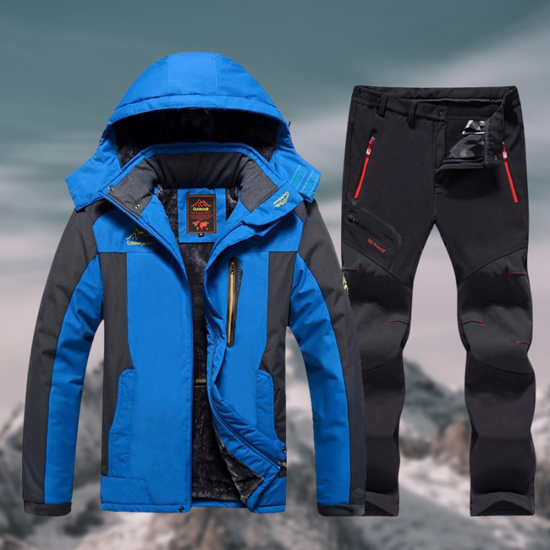Ensemble extérieur étanche et résistant à l'hiver pour hommes - Veste & Pantalon