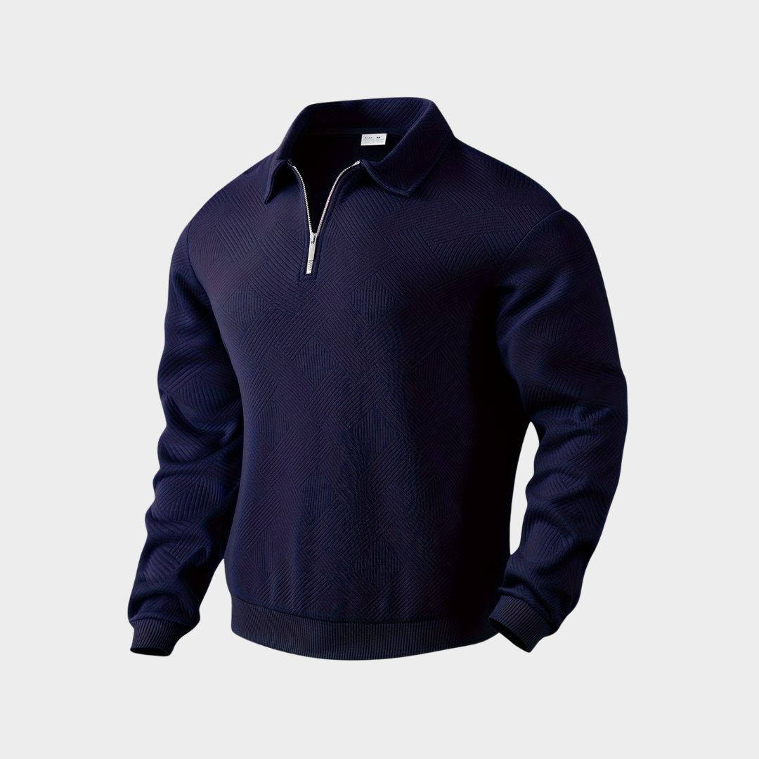 Koen | Pull premium élégant à fermeture éclair quart pour hommes