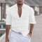 Samuel - Linen Shirt for Men with Turn-Down Collar