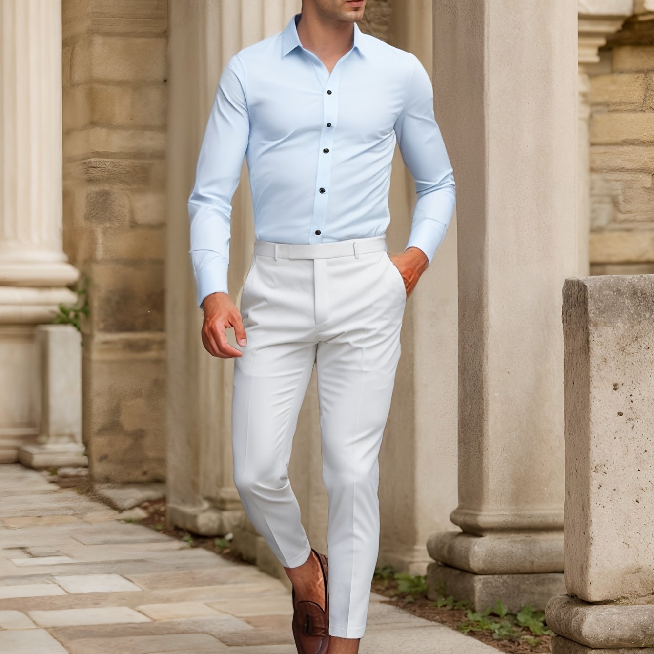 Finn | Chemise SlimFit stretch unie