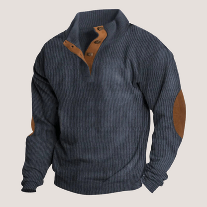 Corduroy suit with collar