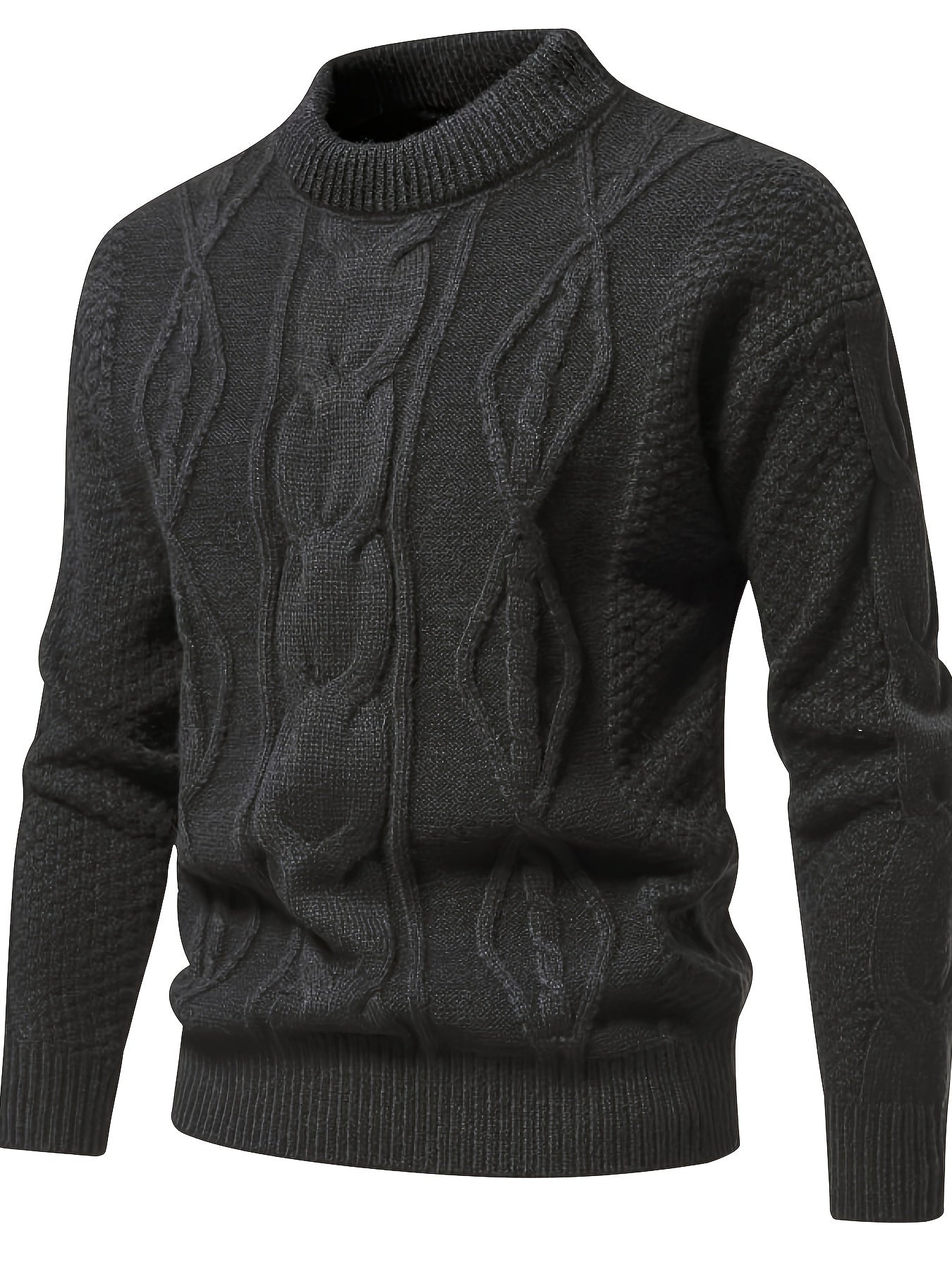 Pull uni pour hommes, pull vintage