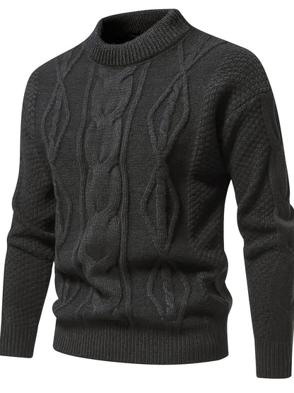 Pull uni pour hommes, pull vintage