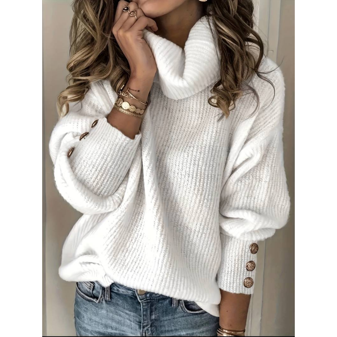 Pulls à col roulé oversize pour femmes