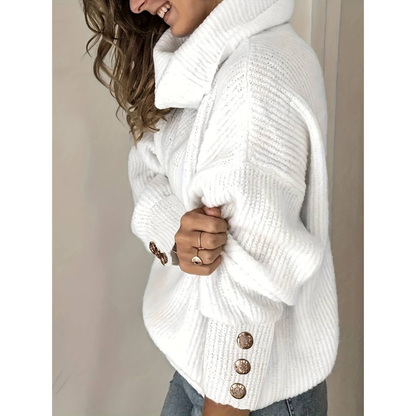 Pulls à col roulé oversize pour femmes