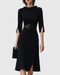 Robe midi noire classique