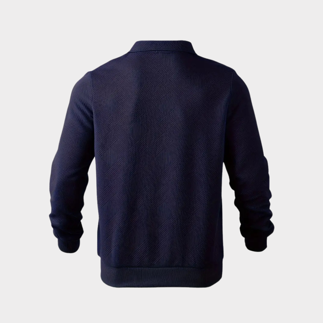 Koen | Pull premium élégant à fermeture éclair quart pour hommes