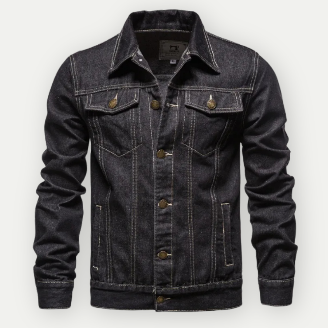 DenimCraft - Veste en denim classique pour hommes