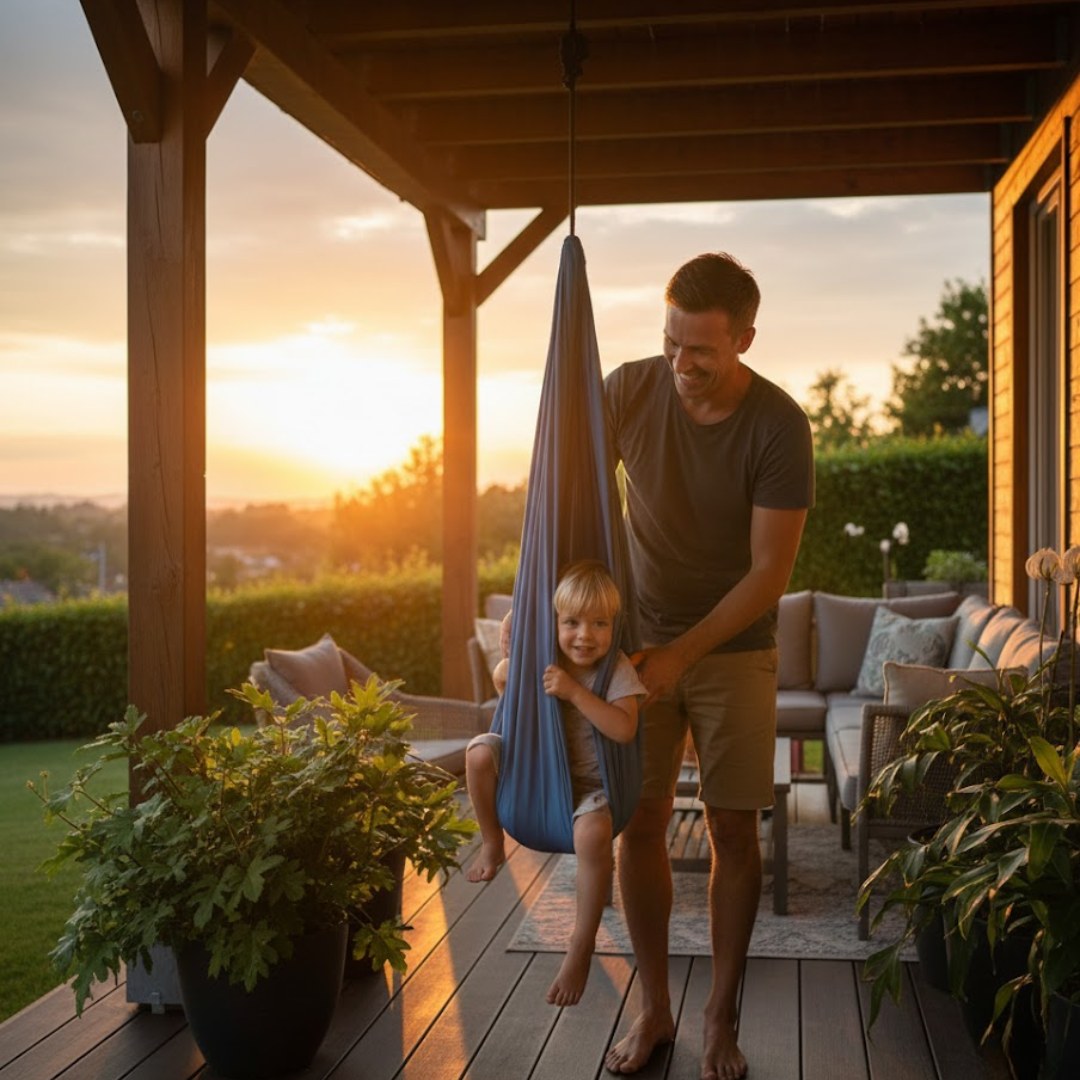 TherapySwing | Balançoire sensorielle apaisante pour enfants et besoins spécifiques