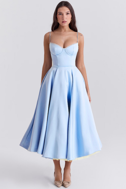 Sophie | Robe longue luxueuse et amincissante