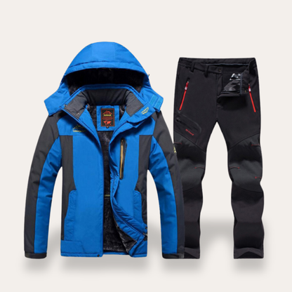 Ensemble veste d'hiver outdoor & pantalon thermique pour hommes Vêtements fonctionnels