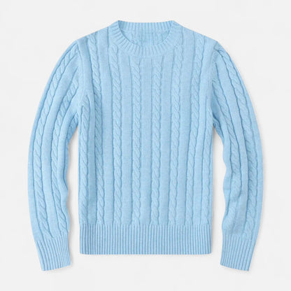 Men's Cotton Knit Sweater – Timeless Crew Neck with Modern Elegance