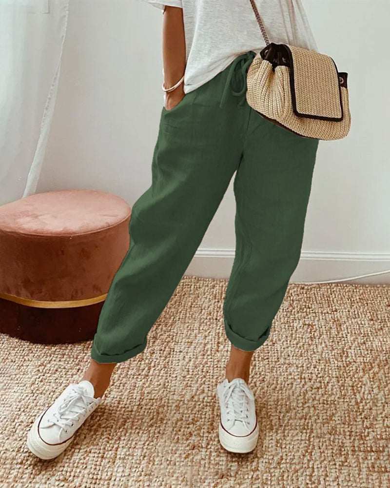 Linen sweatpants