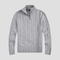 Pull à demi-fermeture éclair pour hommes – Motif torsadé intemporel rencontre raffinement moderne