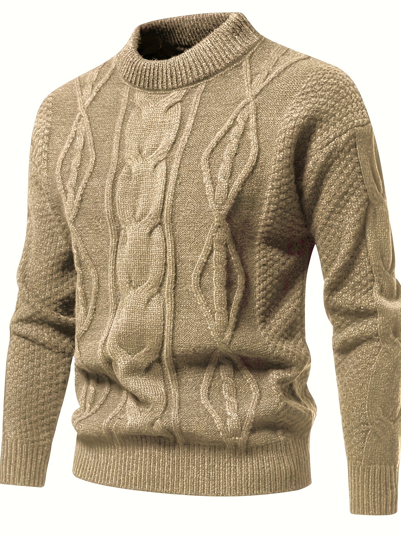 Pull uni pour hommes, pull vintage