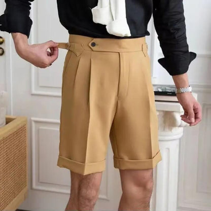 Shorts pour hommes modernes et décontractés à longueur genou
