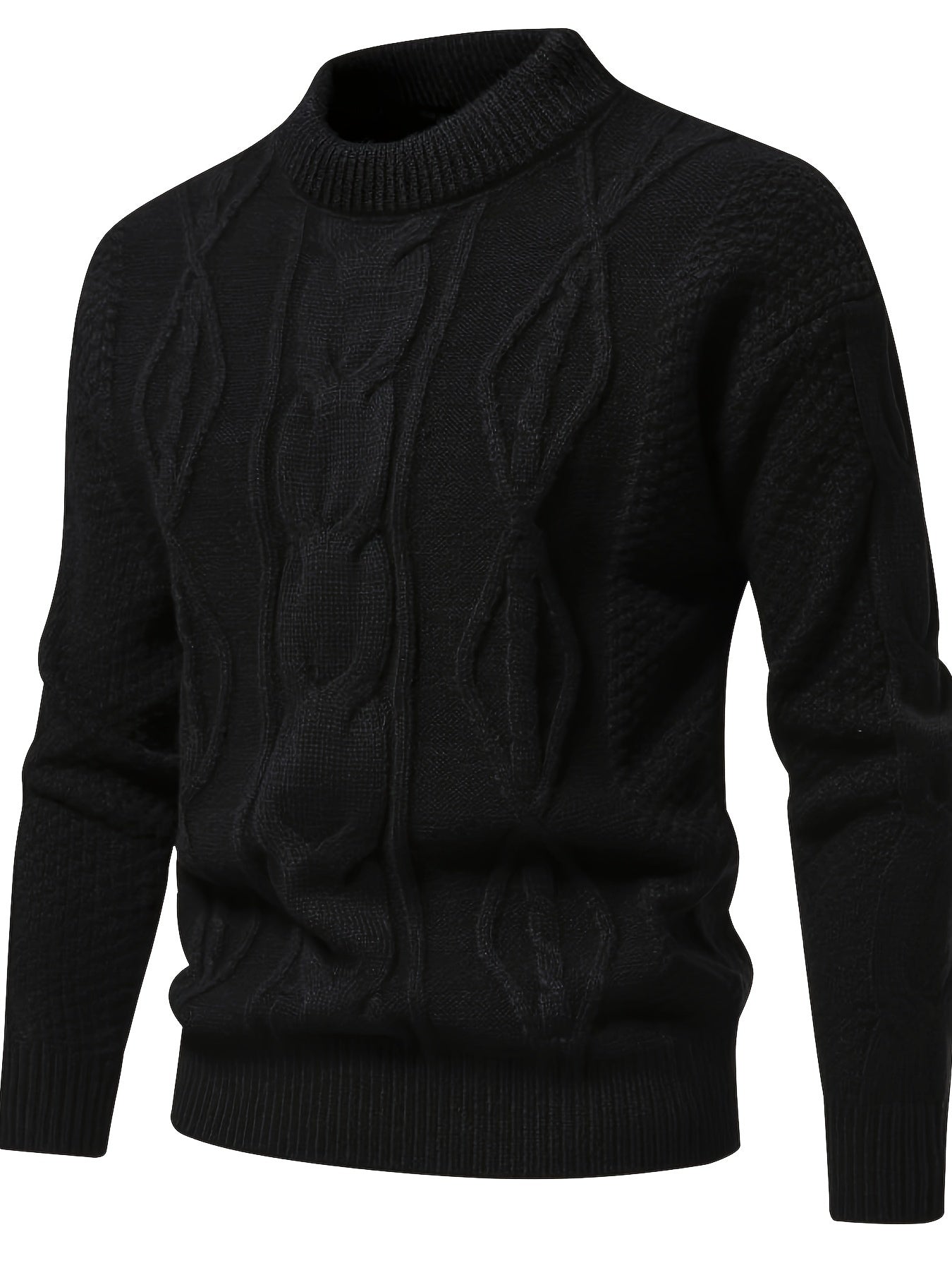 Pull uni pour hommes, pull vintage