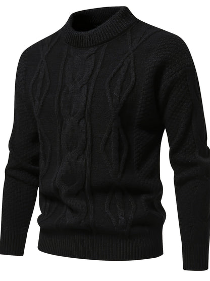 Pull uni pour hommes, pull vintage