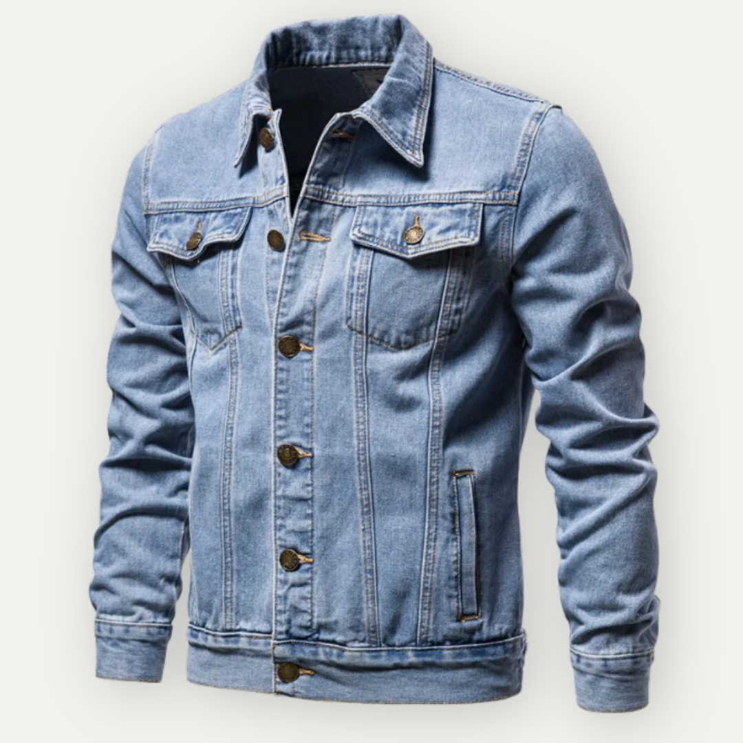 DenimCraft - Veste en denim classique pour hommes