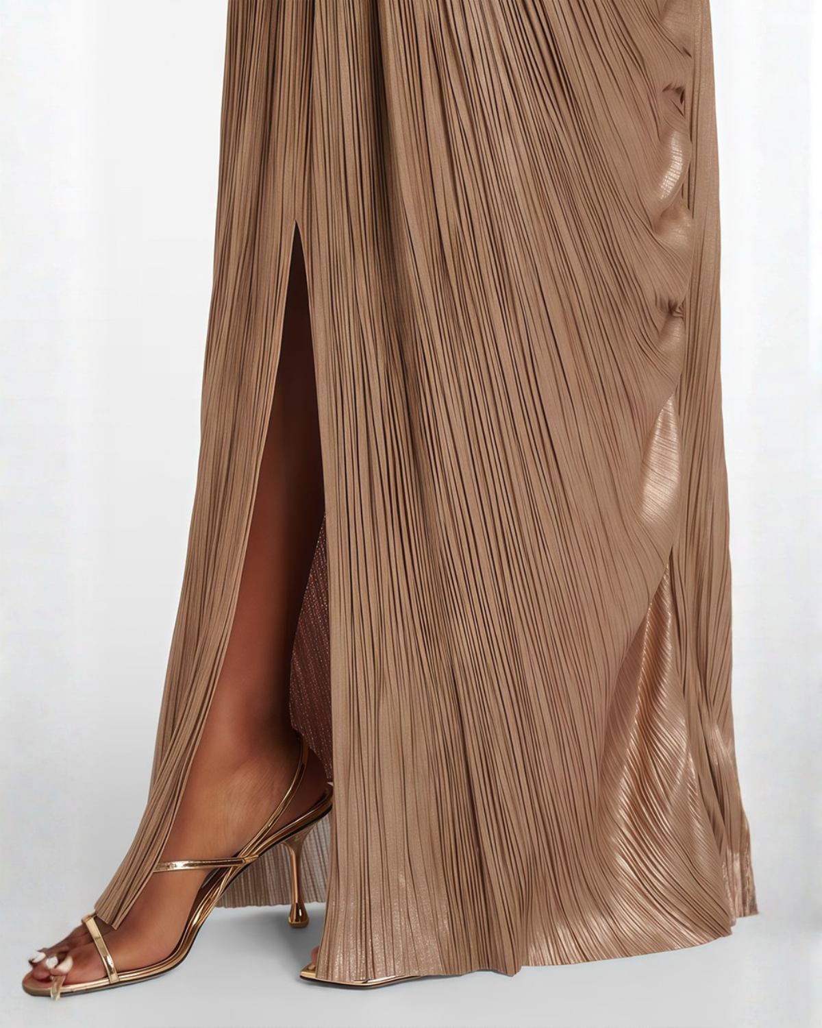 Pleated Maxi Dress Cléophée