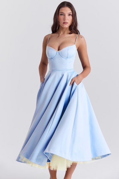 Sophie | Robe longue luxueuse et amincissante