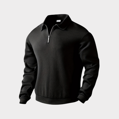 Koen | Pull premium élégant à fermeture éclair quart pour hommes