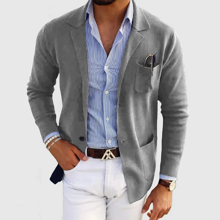 Gilet tricoté homme à col revers - Original