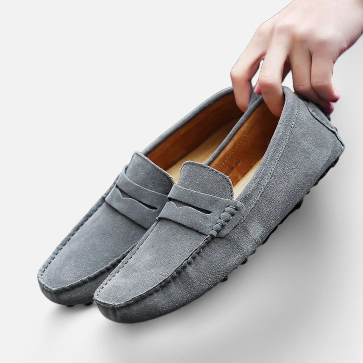 Mocassins homme en cuir véritable – Élégance décontractée, confort de conduite