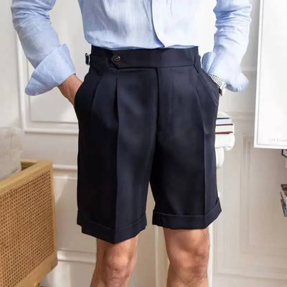 Shorts pour hommes modernes et décontractés à longueur genou