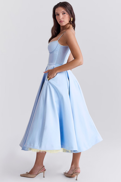 Sophie | Robe longue luxueuse et amincissante