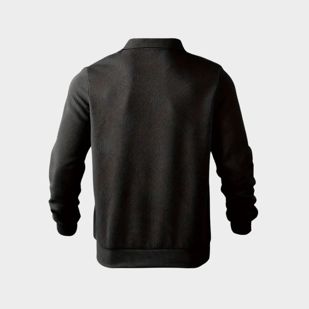 Koen | Pull premium élégant à fermeture éclair quart pour hommes