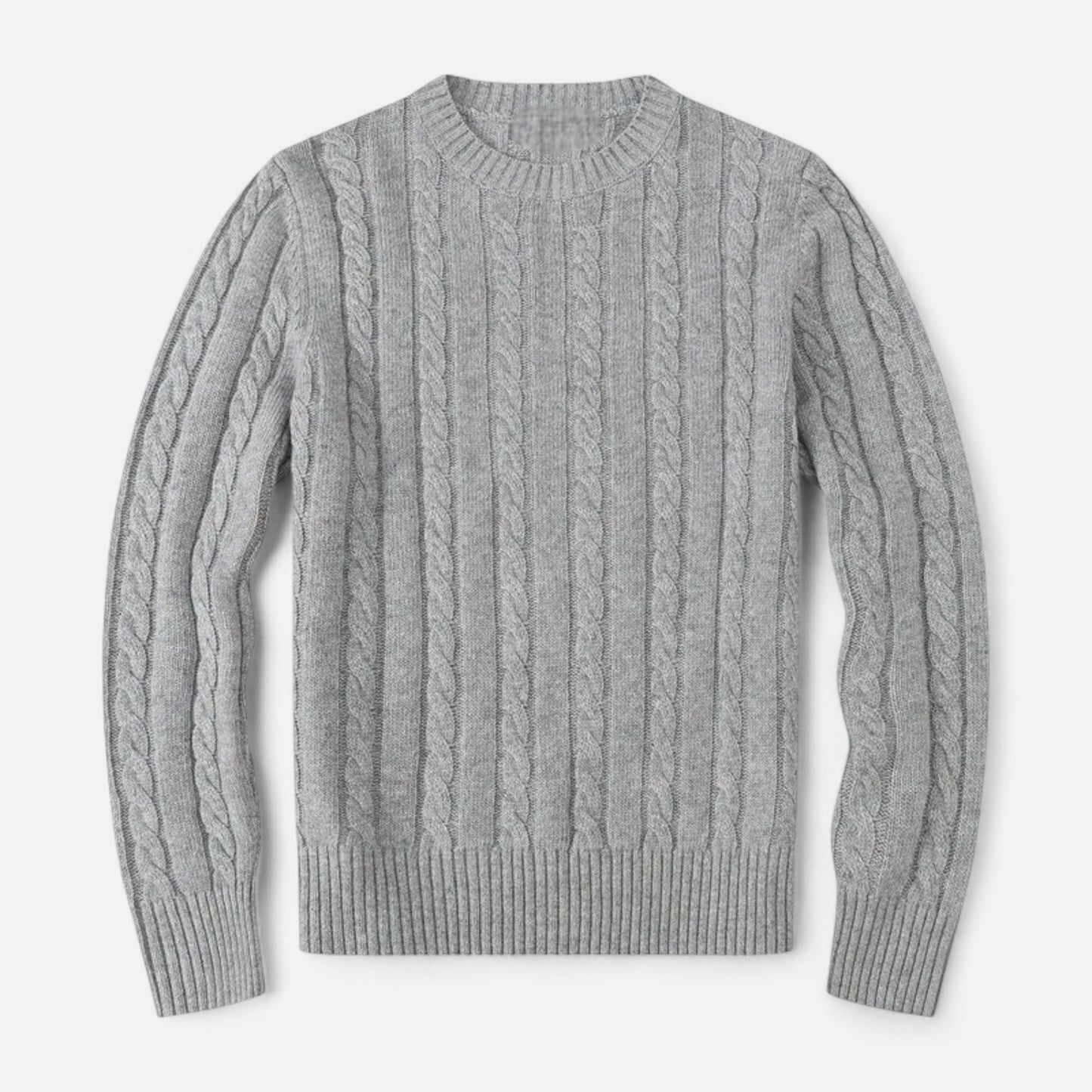 Men's Cotton Knit Sweater – Timeless Crew Neck with Modern Elegance