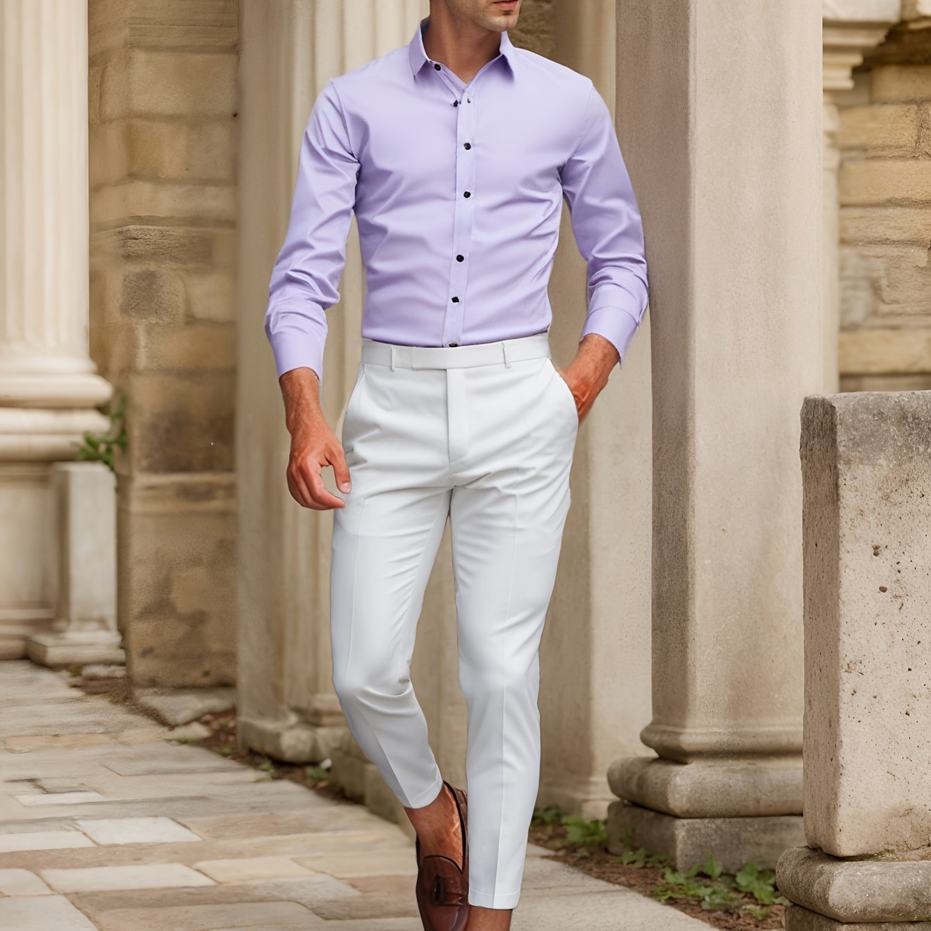 Finn | Chemise SlimFit stretch unie
